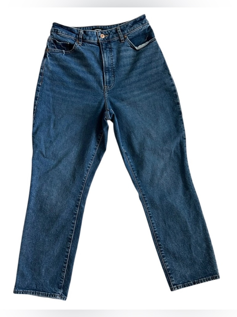 Express Blue Curvy Slim Super High Rise Women’s Jeans Tummy Control